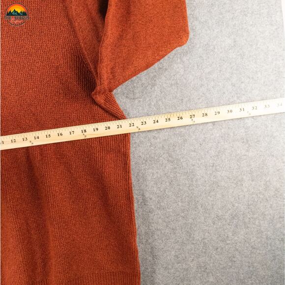 Banana Republic Pullover Sweater Burnt Orange Cotton Blend Long Sleeve Men Sz XL - Picture 6 of 12